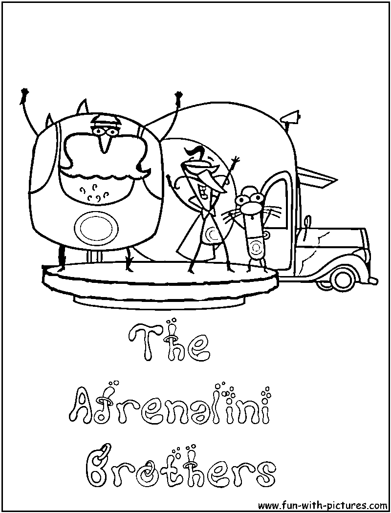 Adrenalini Brothers Coloring Page 