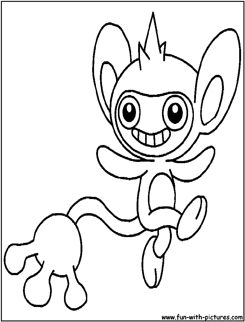Aipom Coloring Page 