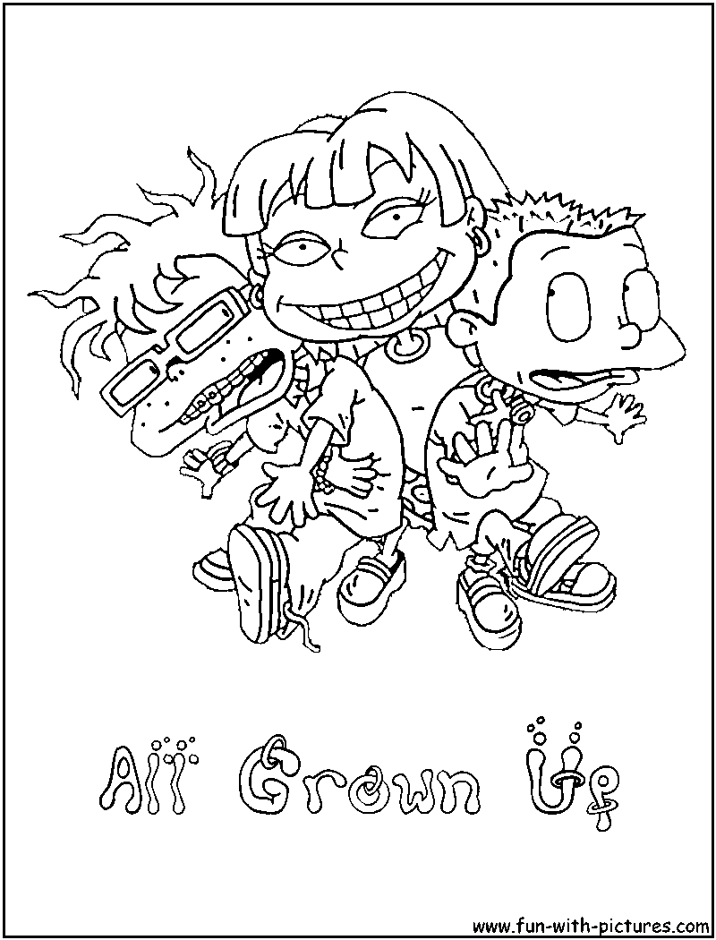 All Grown Up Coloring Page 