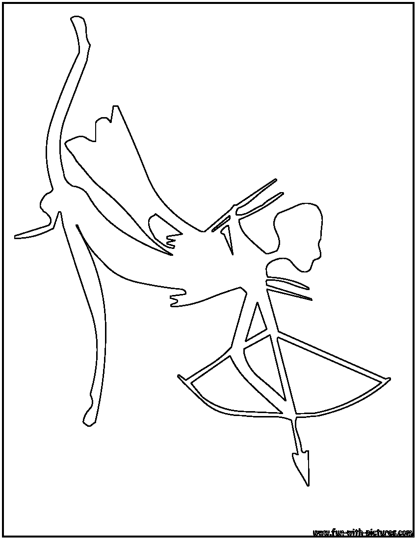 Archer Cavedrawing Outline Coloring Page 