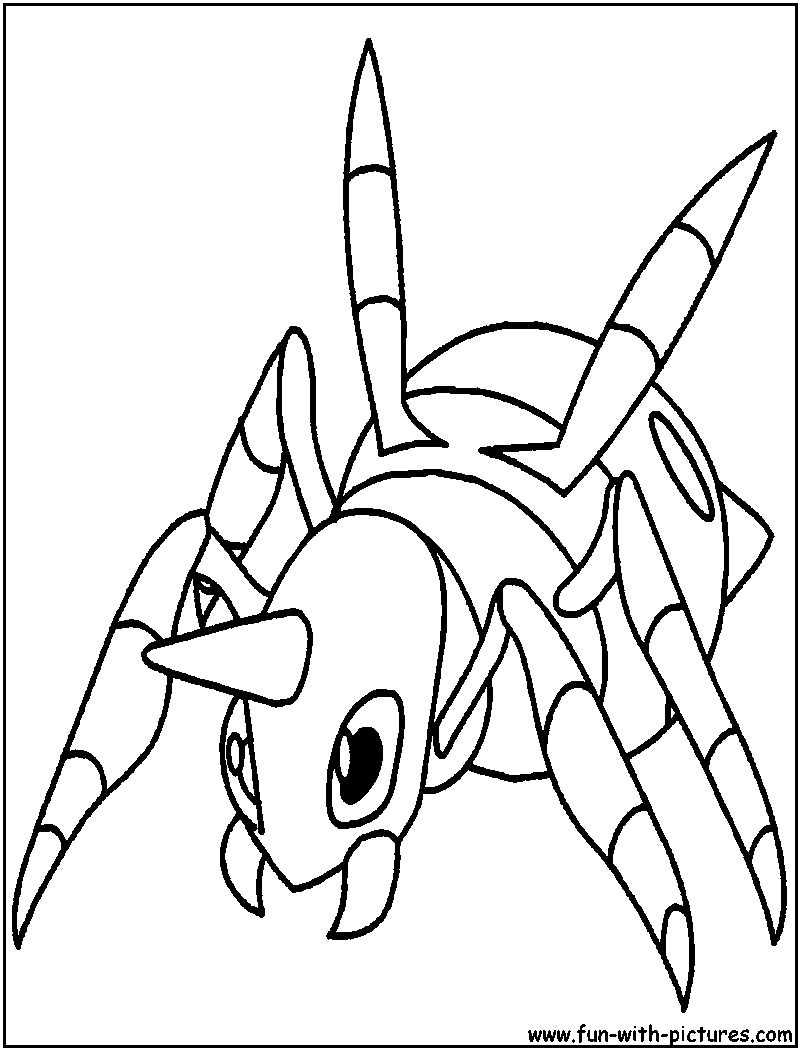 Ariados Coloring Page 