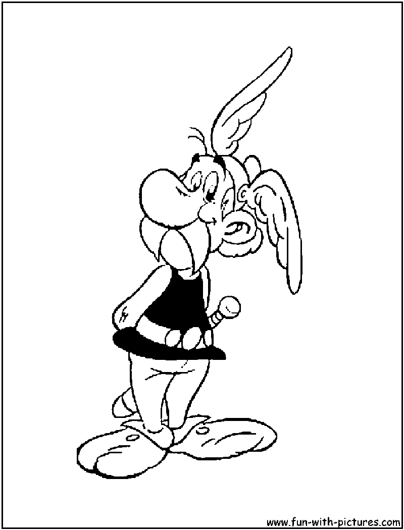 Asterix Coloring Page 