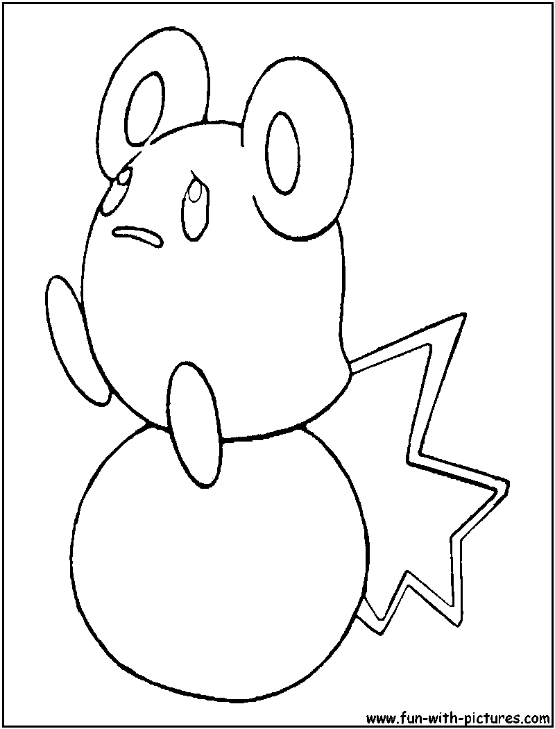 Azurill Coloring Page 