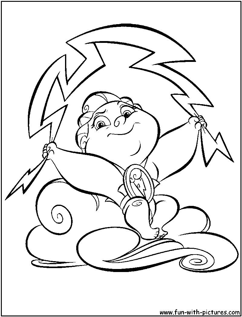 Baby Hercules Coloring Page 