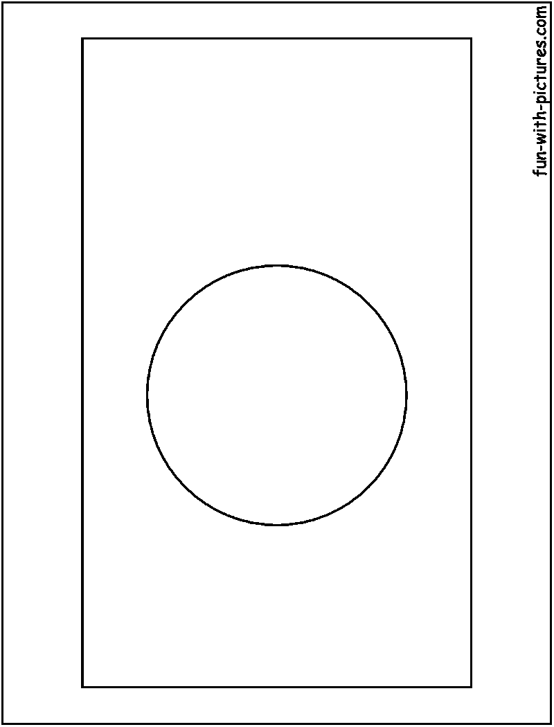 Bangladesh Flag  Coloring Page