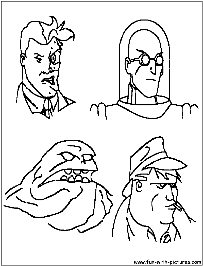 name batmans enemies coloring pages - photo #7