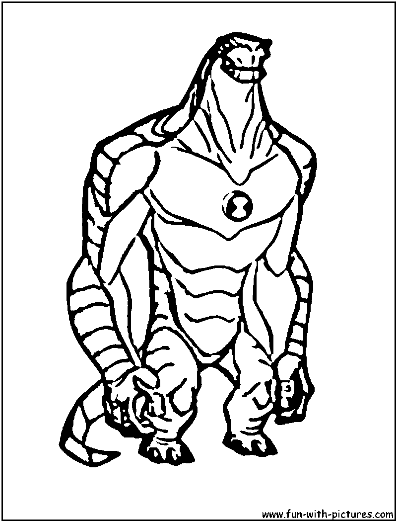 Ben10alien Humongousaur Coloring Page 