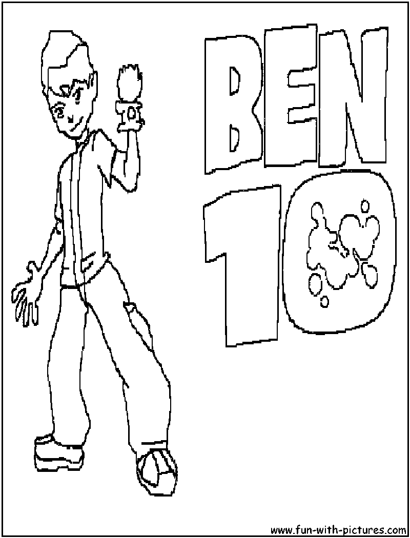 Ben10logo Coloring Page 