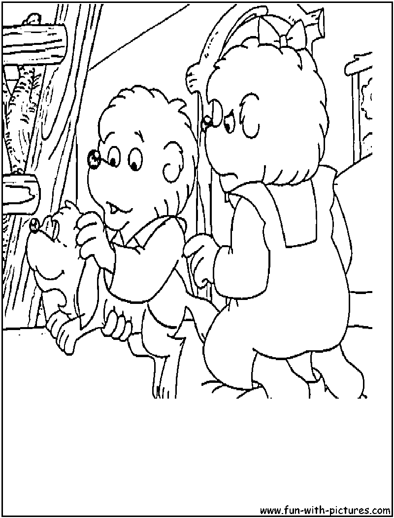 Berenstain Bears Pet Coloring Page 