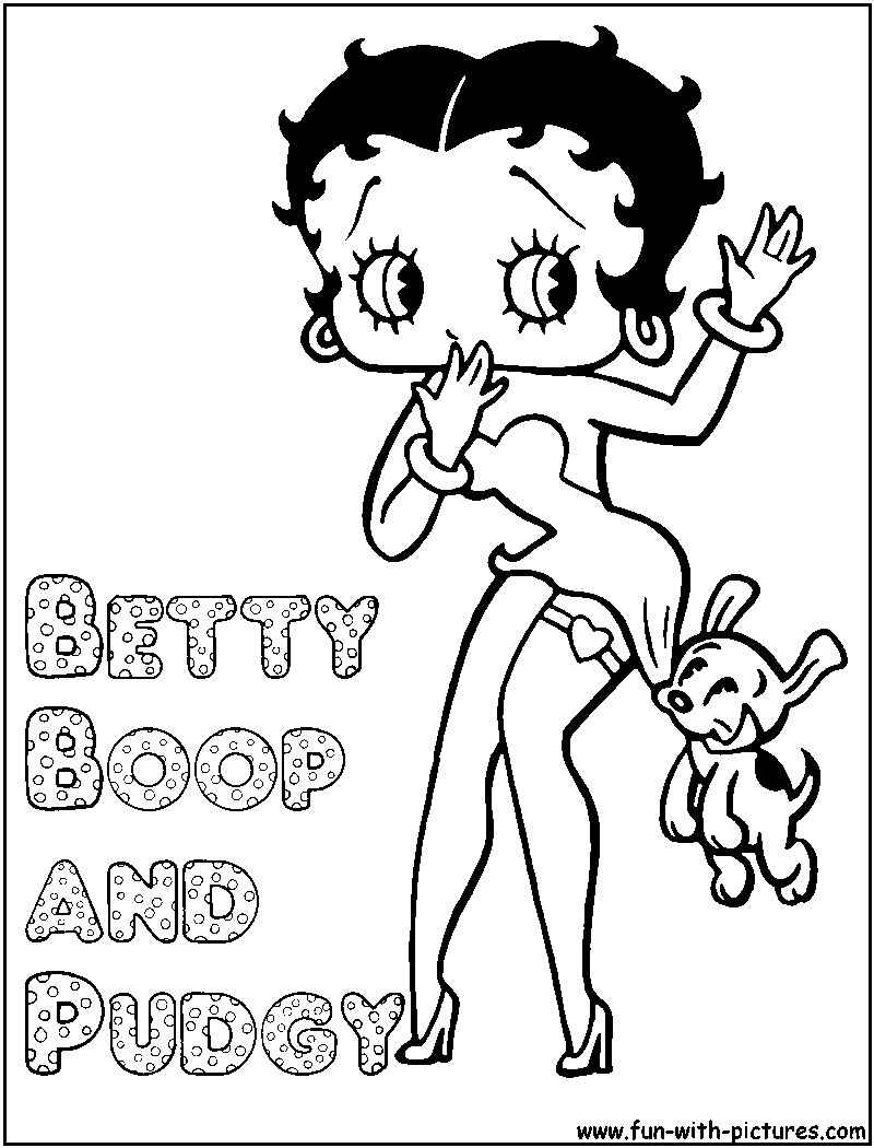 baby betty boop coloring pages - photo #46