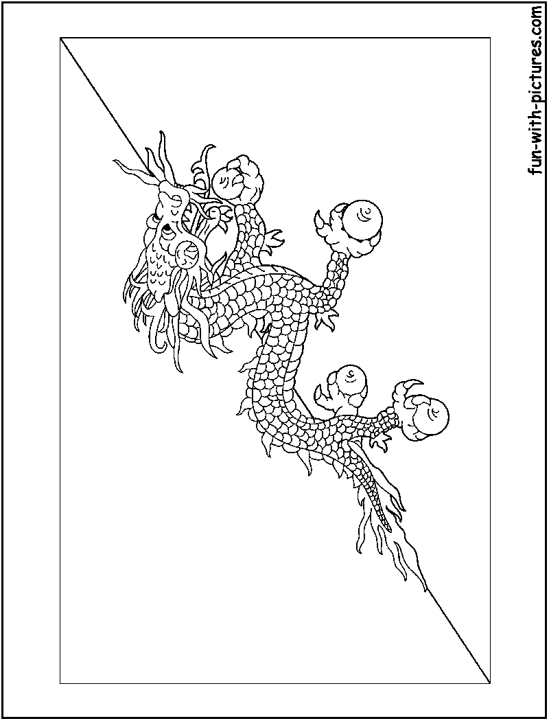 Bhutan Flag  Coloring Page