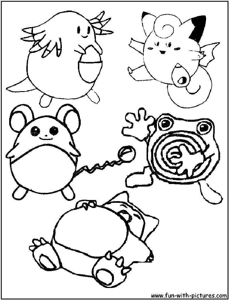 Bigtummypokemon Coloring Page 