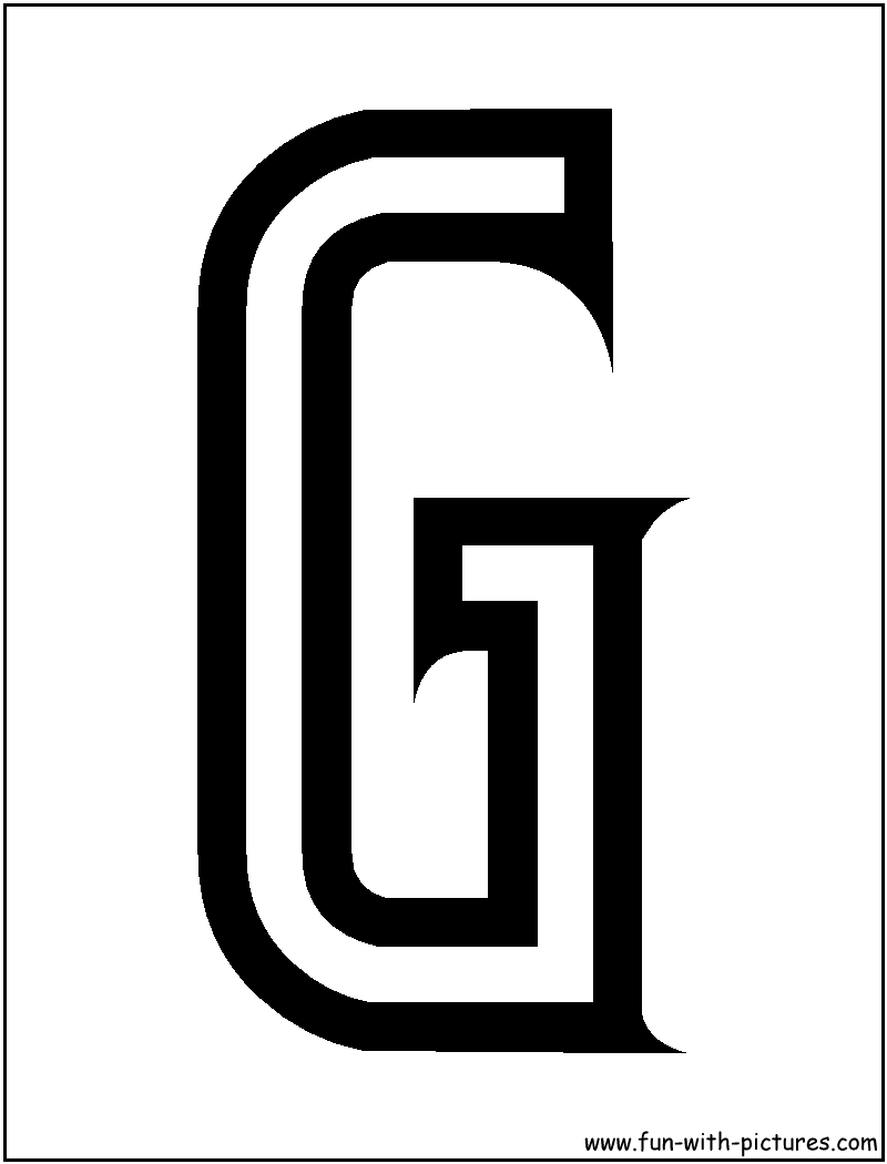 Blocks G Coloring Page 