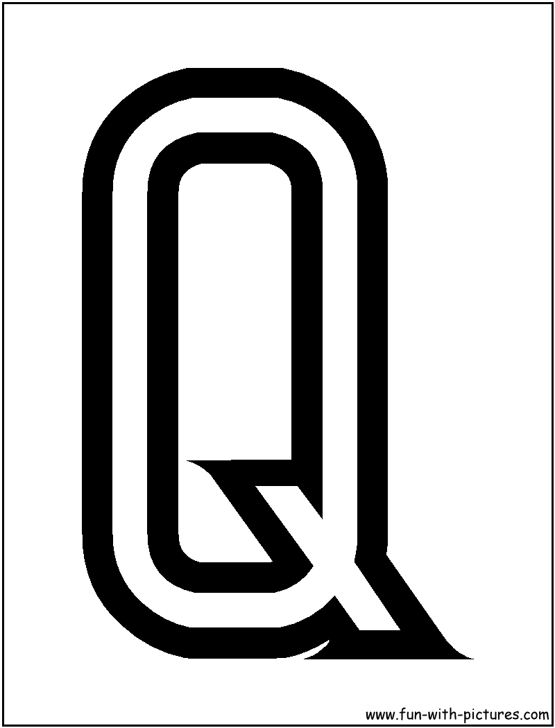 Blocks Q Coloring Page 