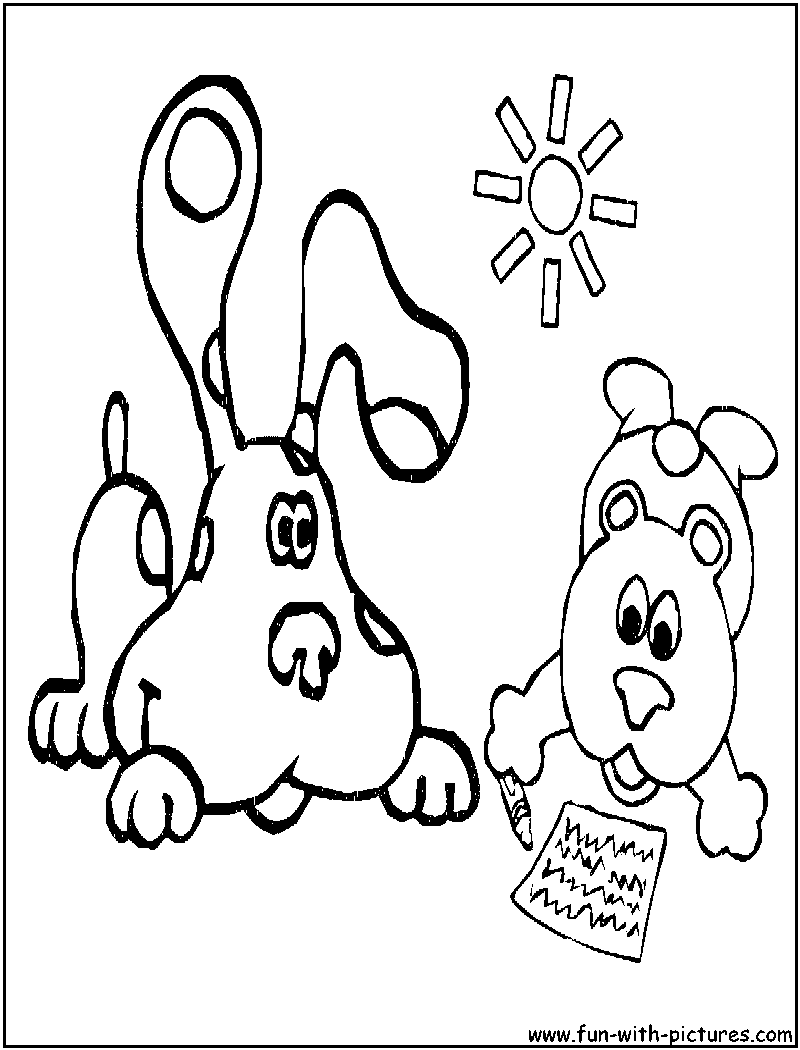 Bluesclues4 Coloring Page 