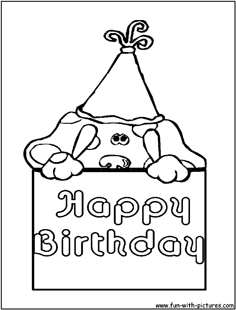 Bluesclues6 Coloring Page 