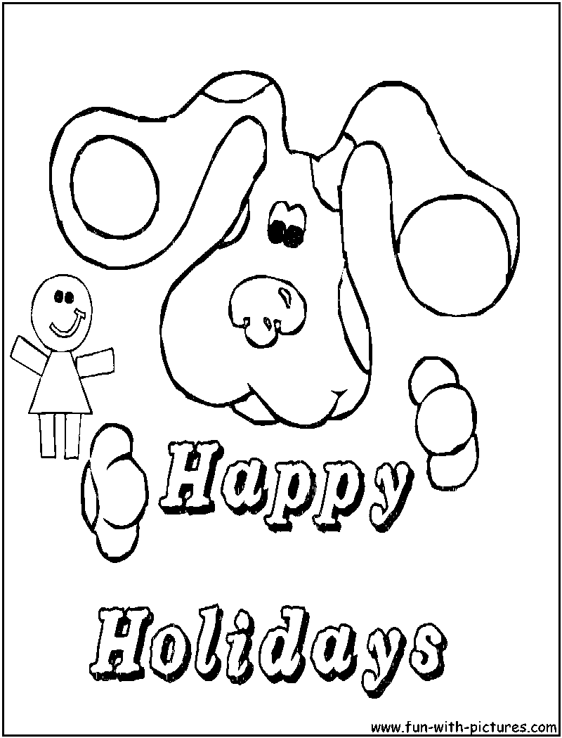 Bluesclues7 Coloring Page 