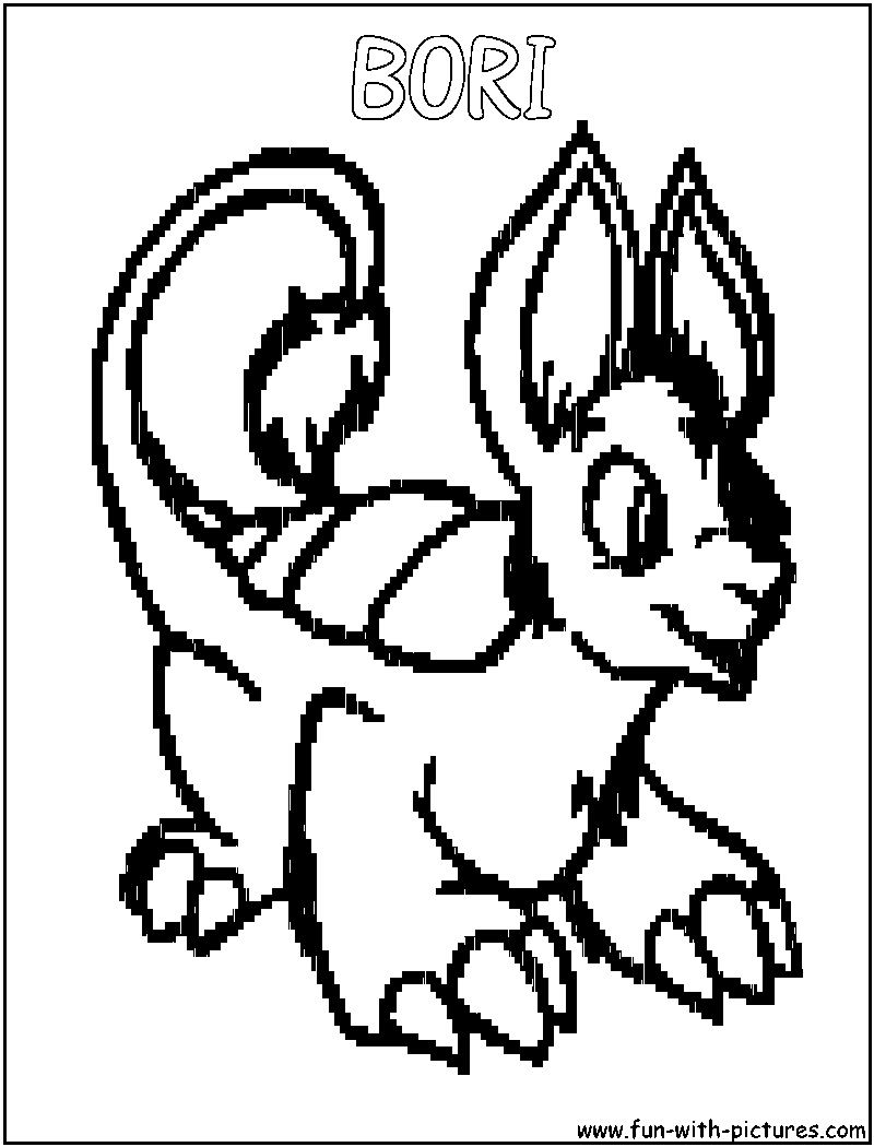 Bori Coloring Page 