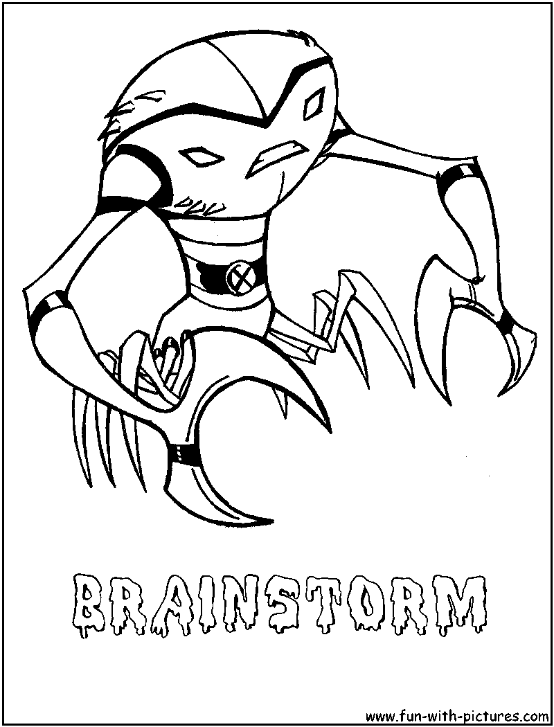 Brainstorm Coloring Page 