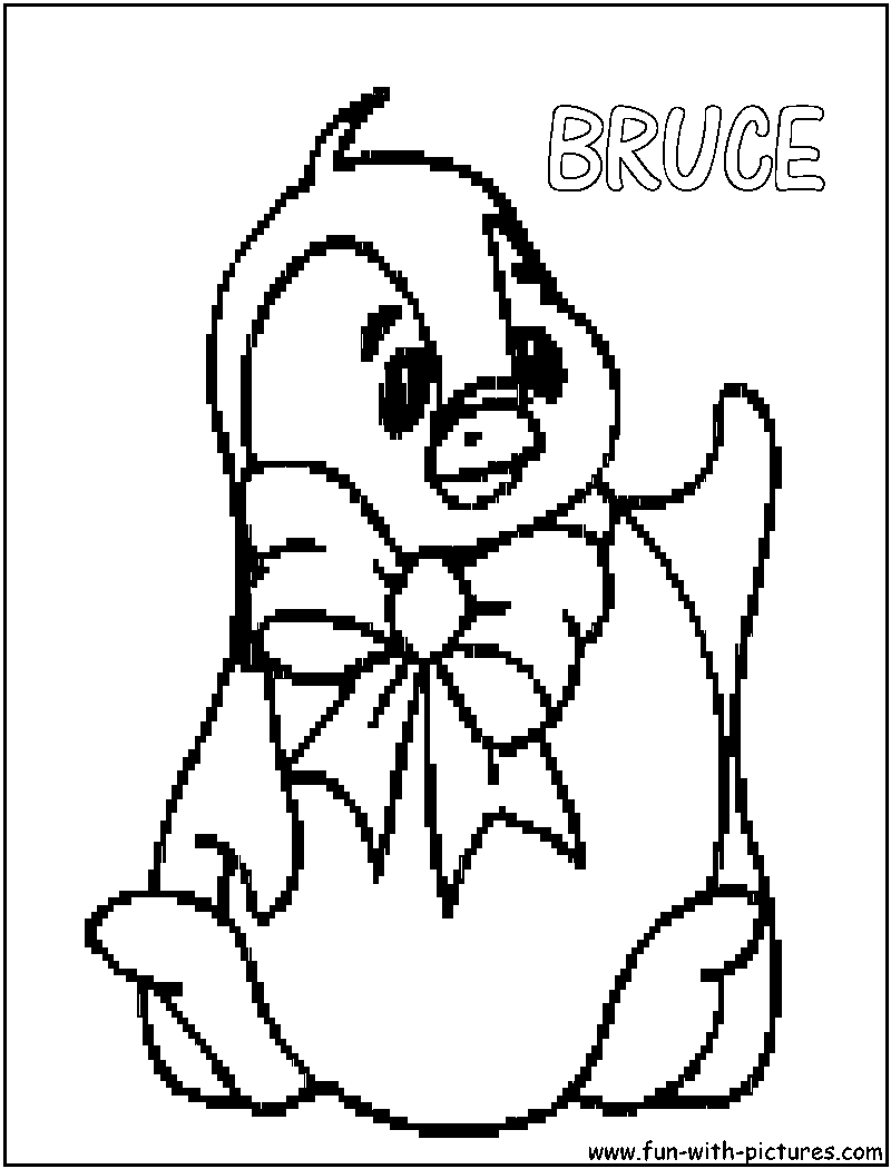 Bruce Coloring Page 
