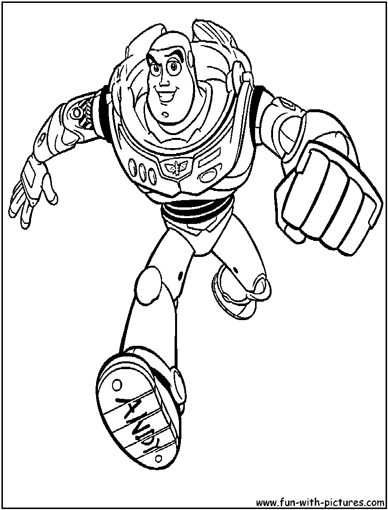 Buzz Lightyear Coloring Page 