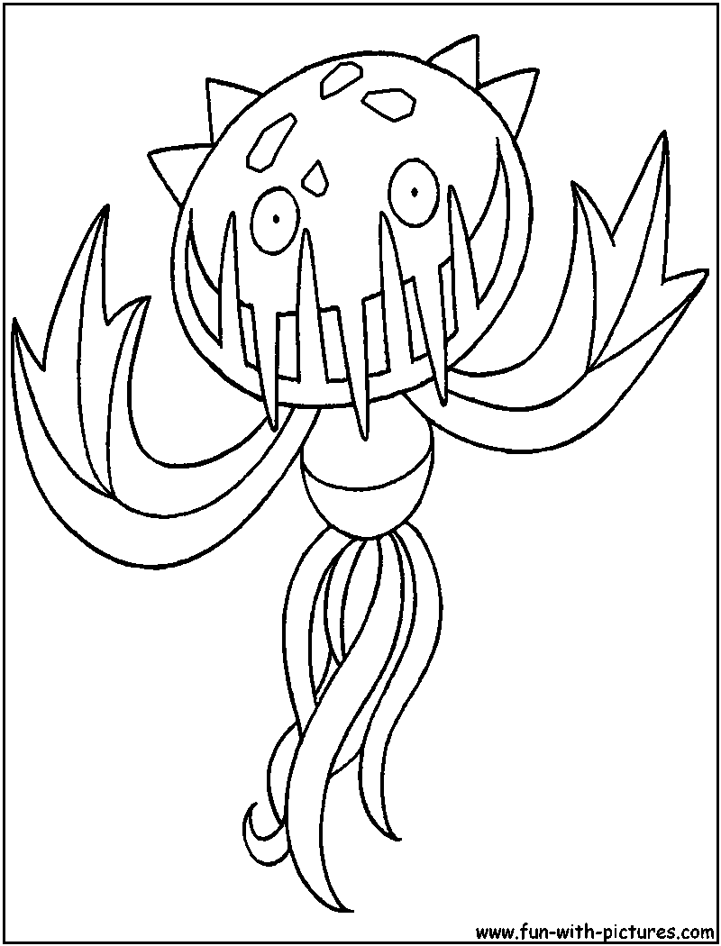 Carnivine Coloring Page 