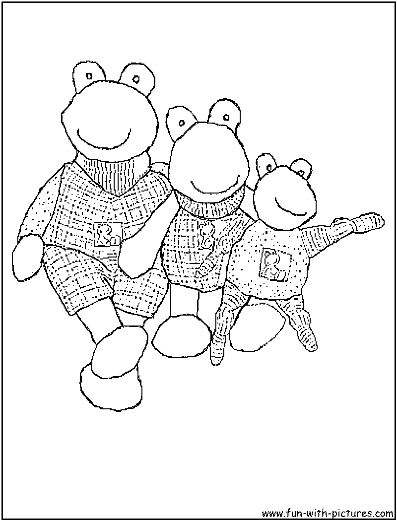 Cartoon Animal Picture Coloring Page17 