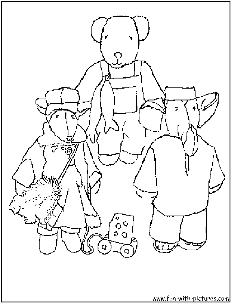 Cartoon Animal Picture Coloring Page7 