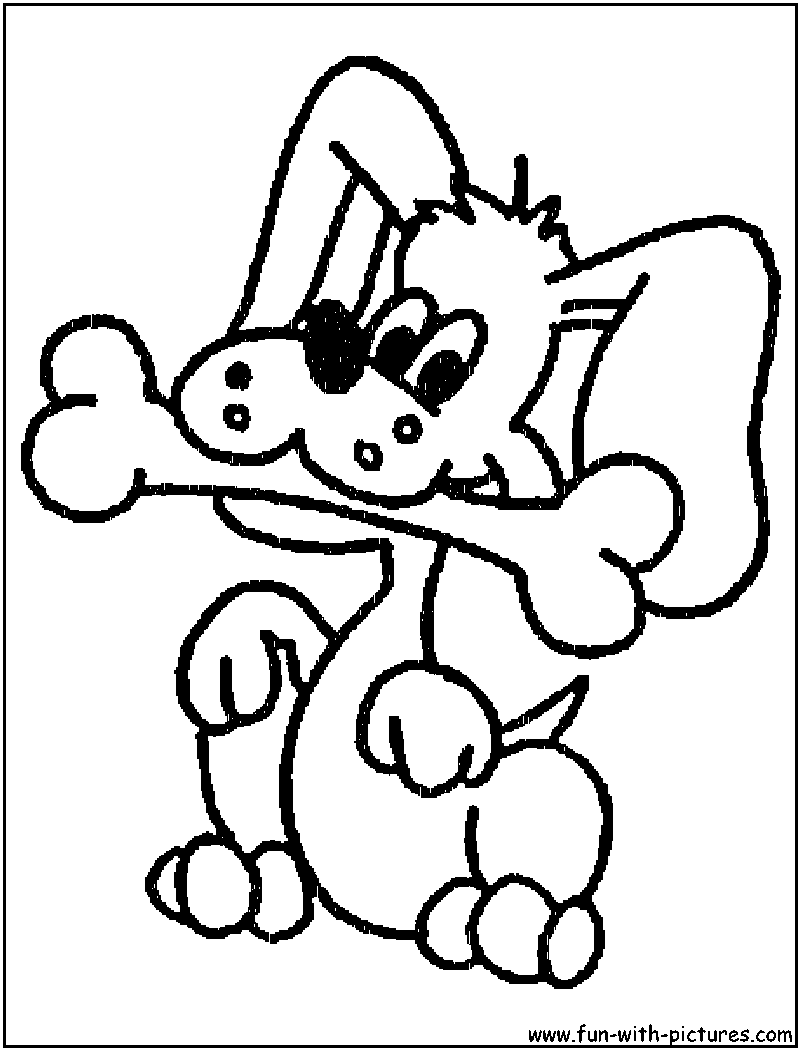 Cartoondoggy Coloring Page 