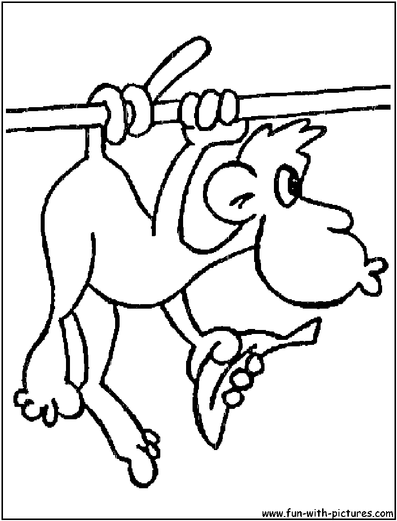 Cartoonmonkey Coloring Page 