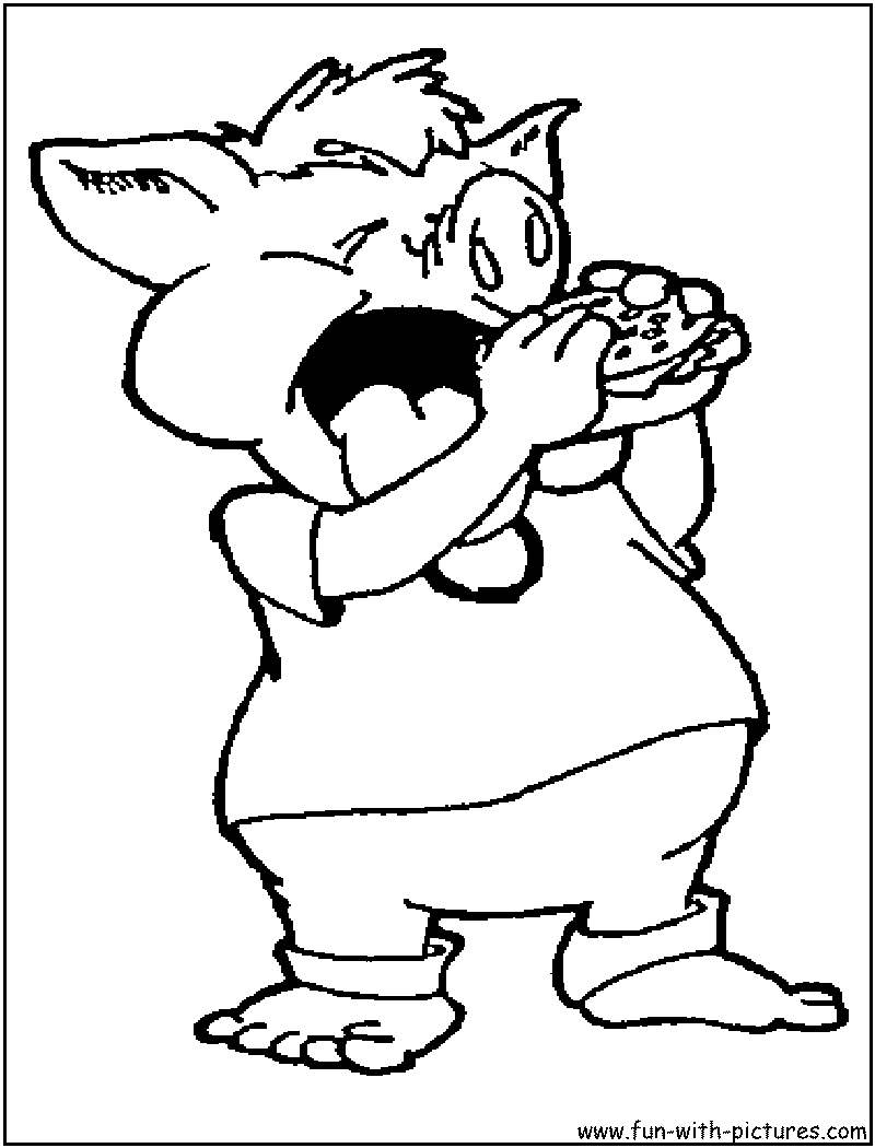 Cartoonpig Coloring Page 