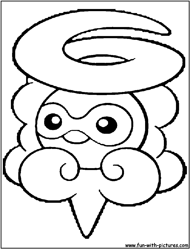 Castform Snowy Coloring Page 