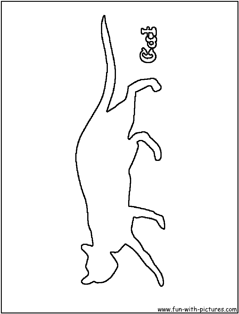 Cat Coloring Page 