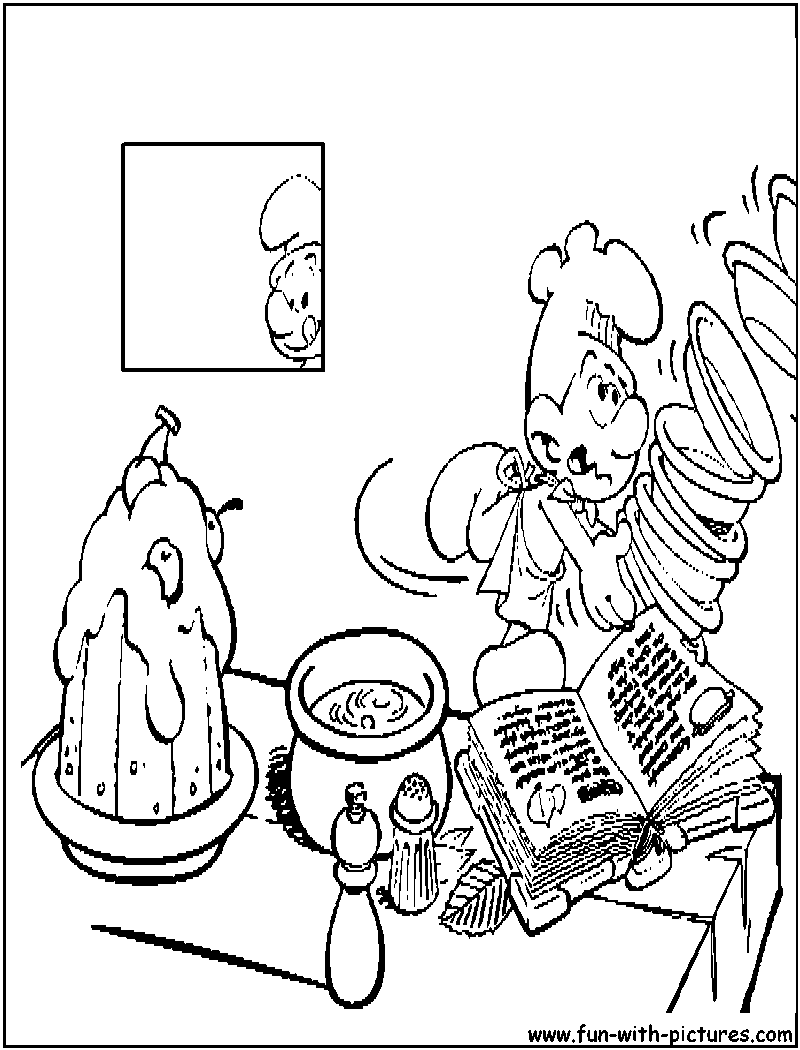 Chefsmurf Coloring Page 