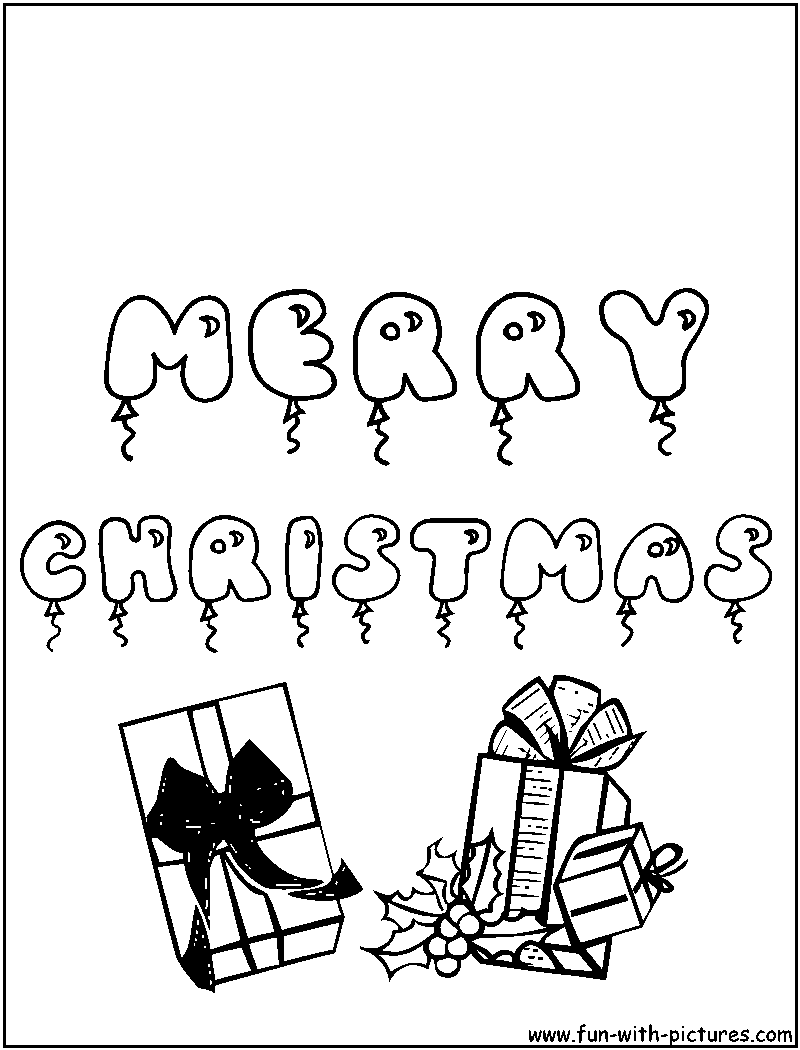 christmas greeting coloring pages - photo #28