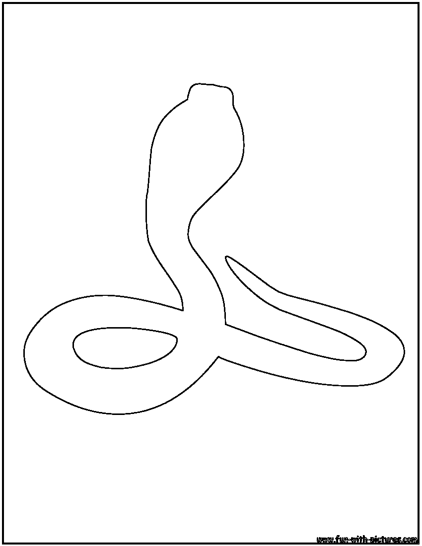 Cobra Outline Coloring Page 