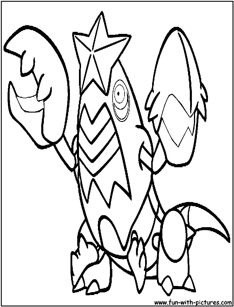 Crawdaunt Coloring Page 