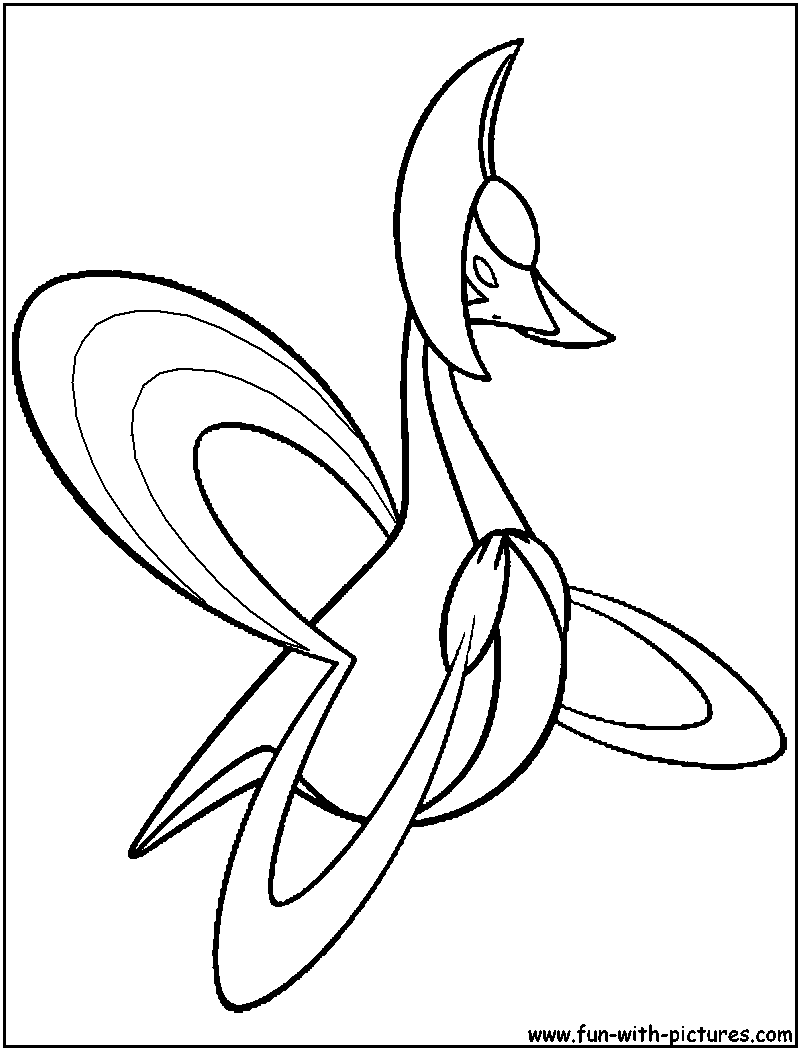 Cresselia Coloring Page 