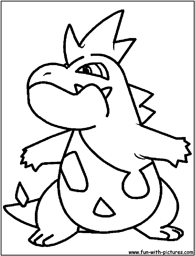 Croconaw Coloring Page 