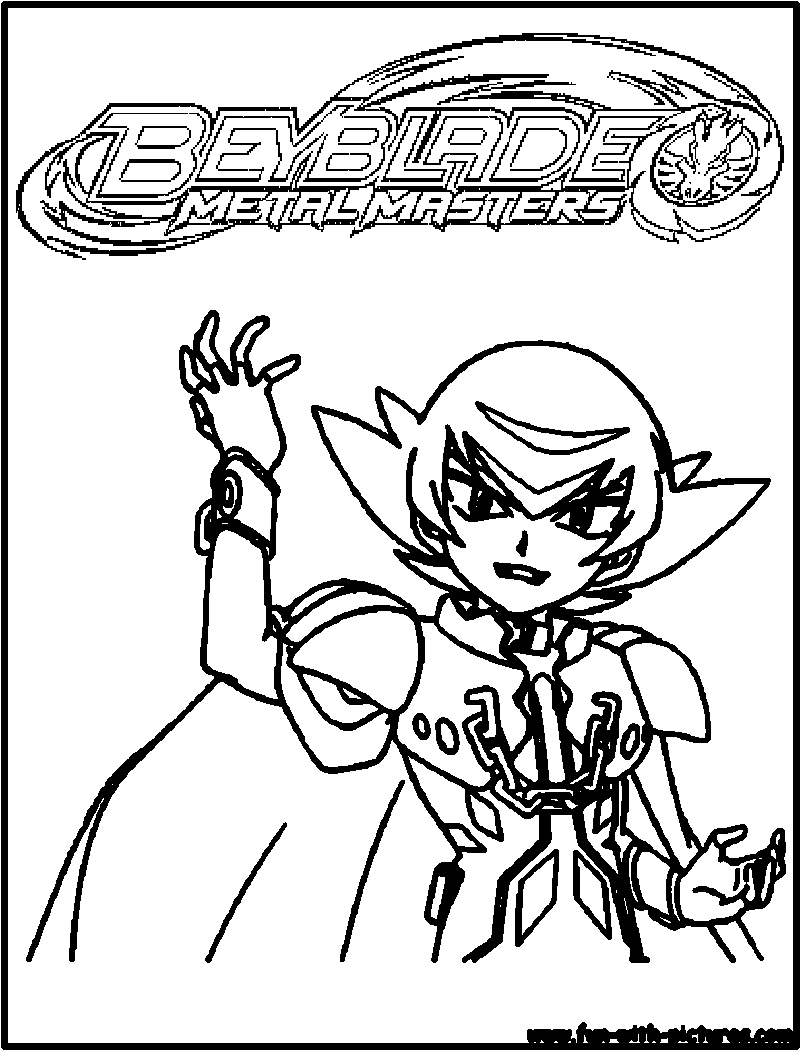 Damian Beyblademetalmasters Coloring Page 