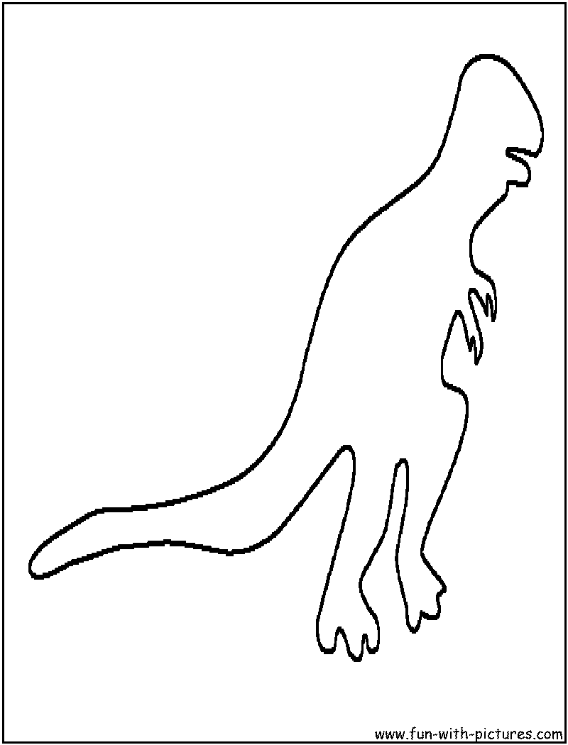 Dinosaur Outline Coloring Page2 