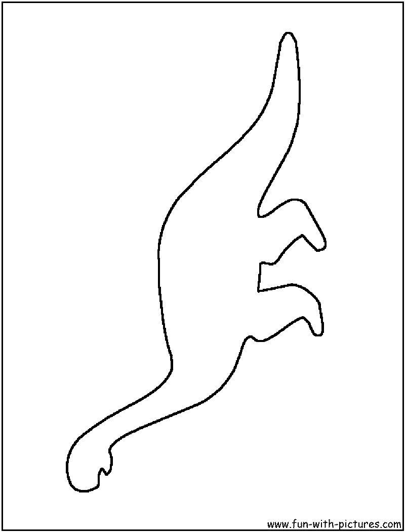 Dinosaur Outline Coloring Page3 