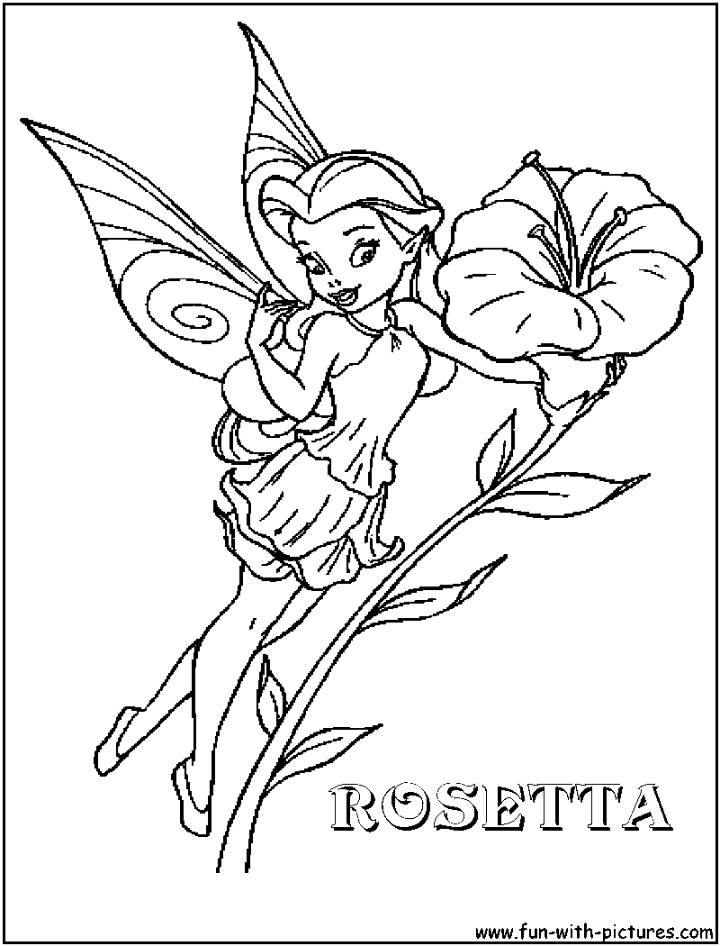 walt disney fairies coloring pages - photo #17