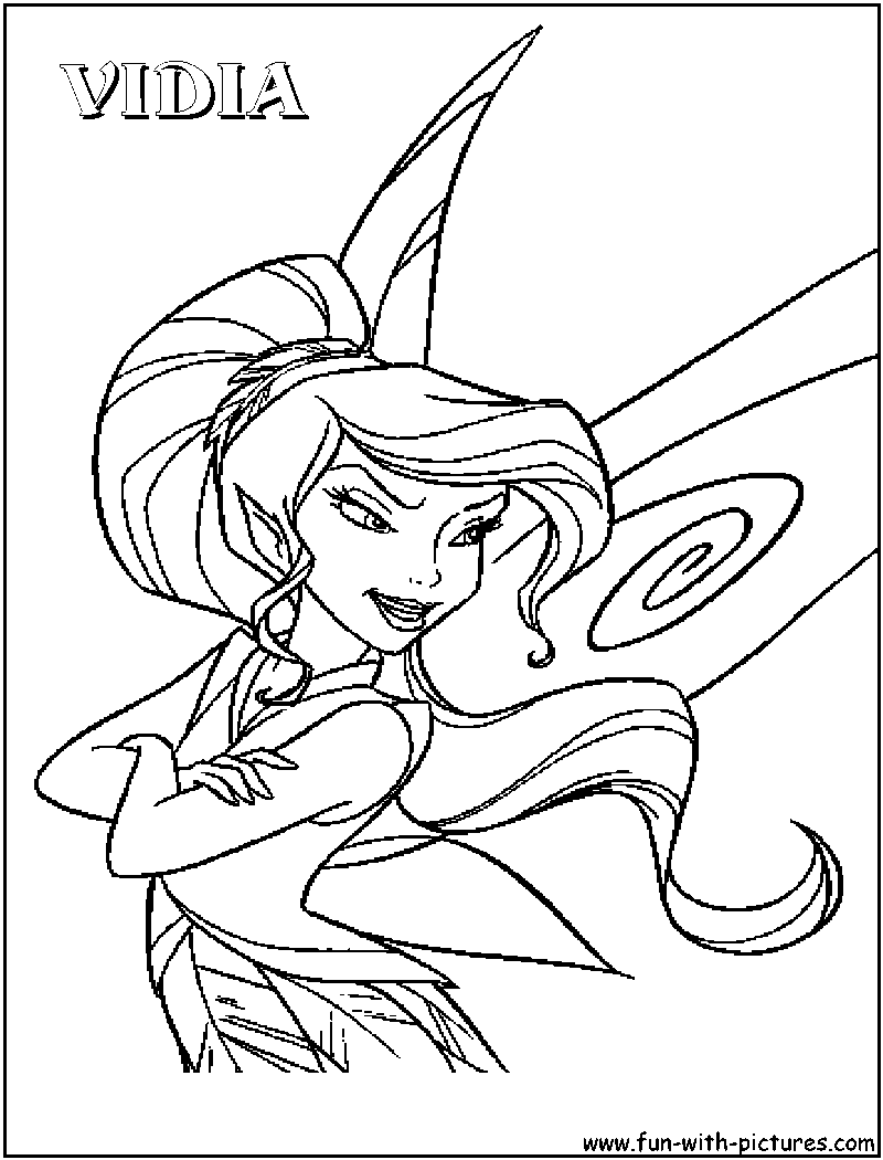 Disney Fairy Vidia Coloring Page 