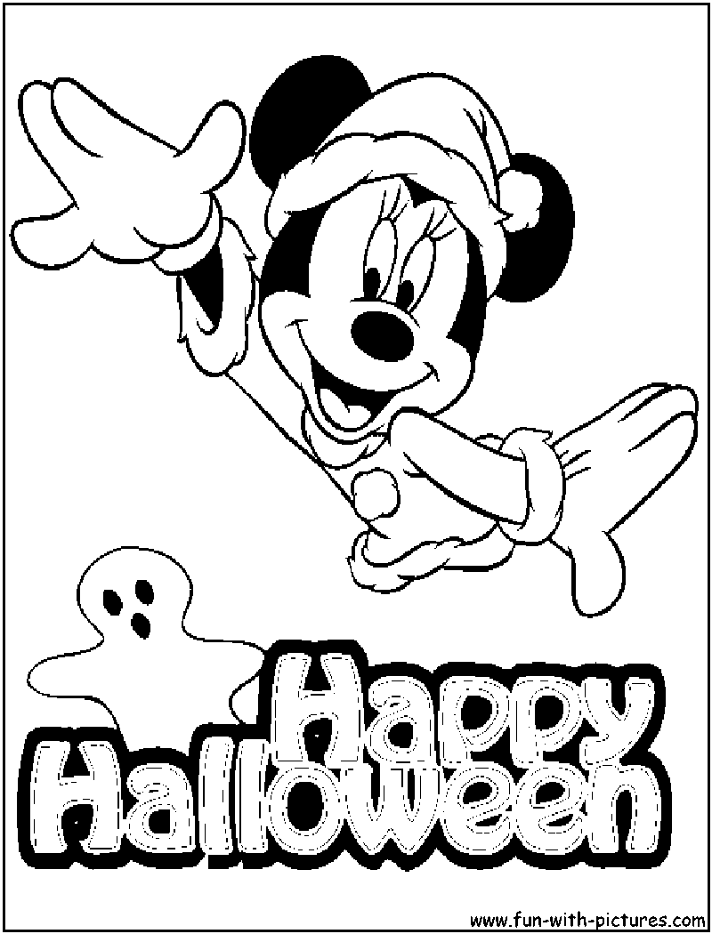 disney halloween coloring pictures