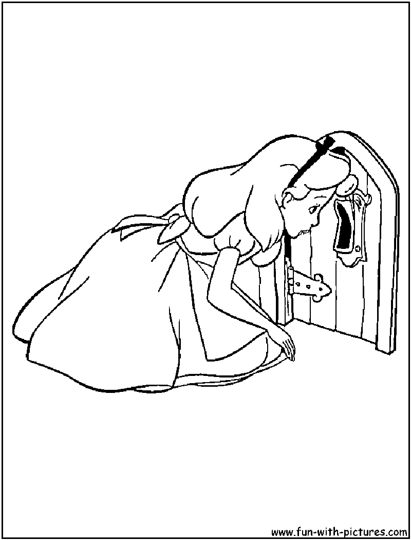 Disneyprincess Alice Coloring Page 