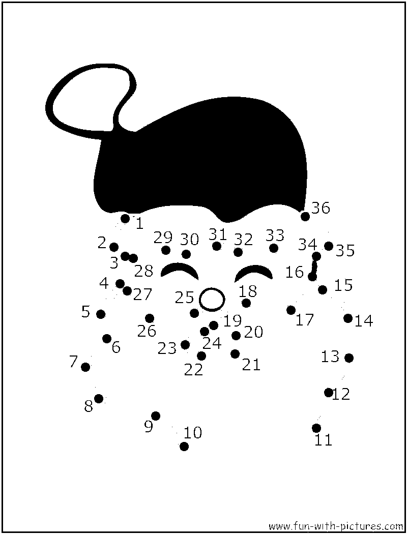 Dottodot Santa Coloring Page 