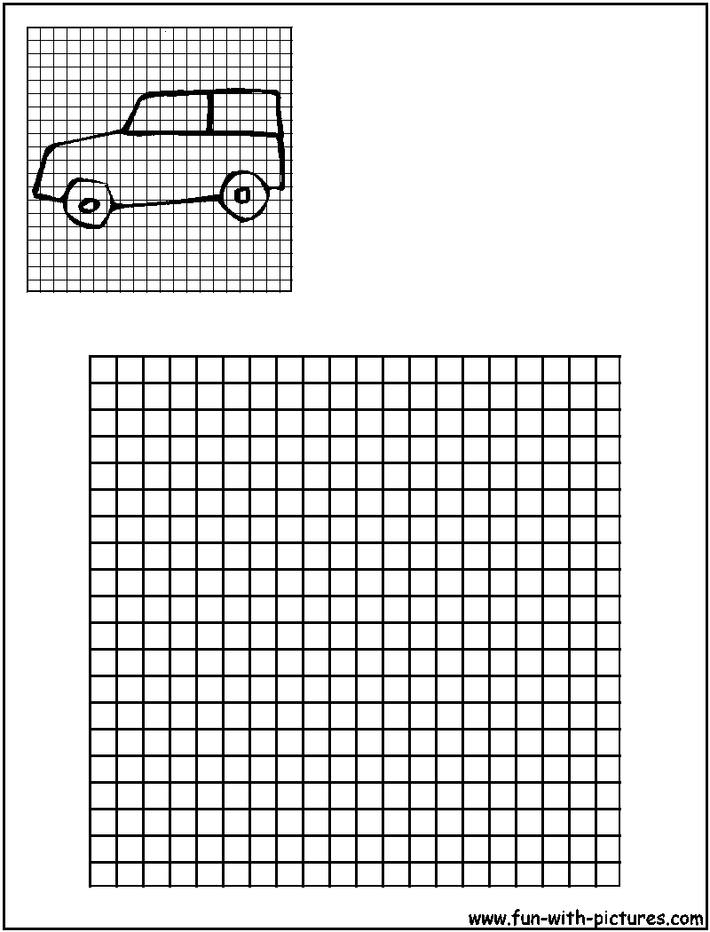 Draw Color Van Coloring Page 