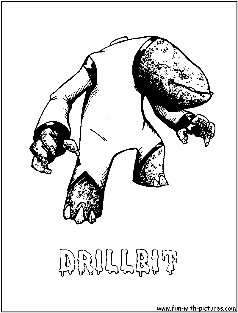 Drillbit Coloring Page 