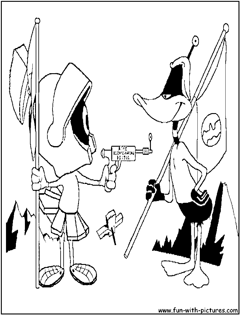 Duckdodgers Coloring Page 
